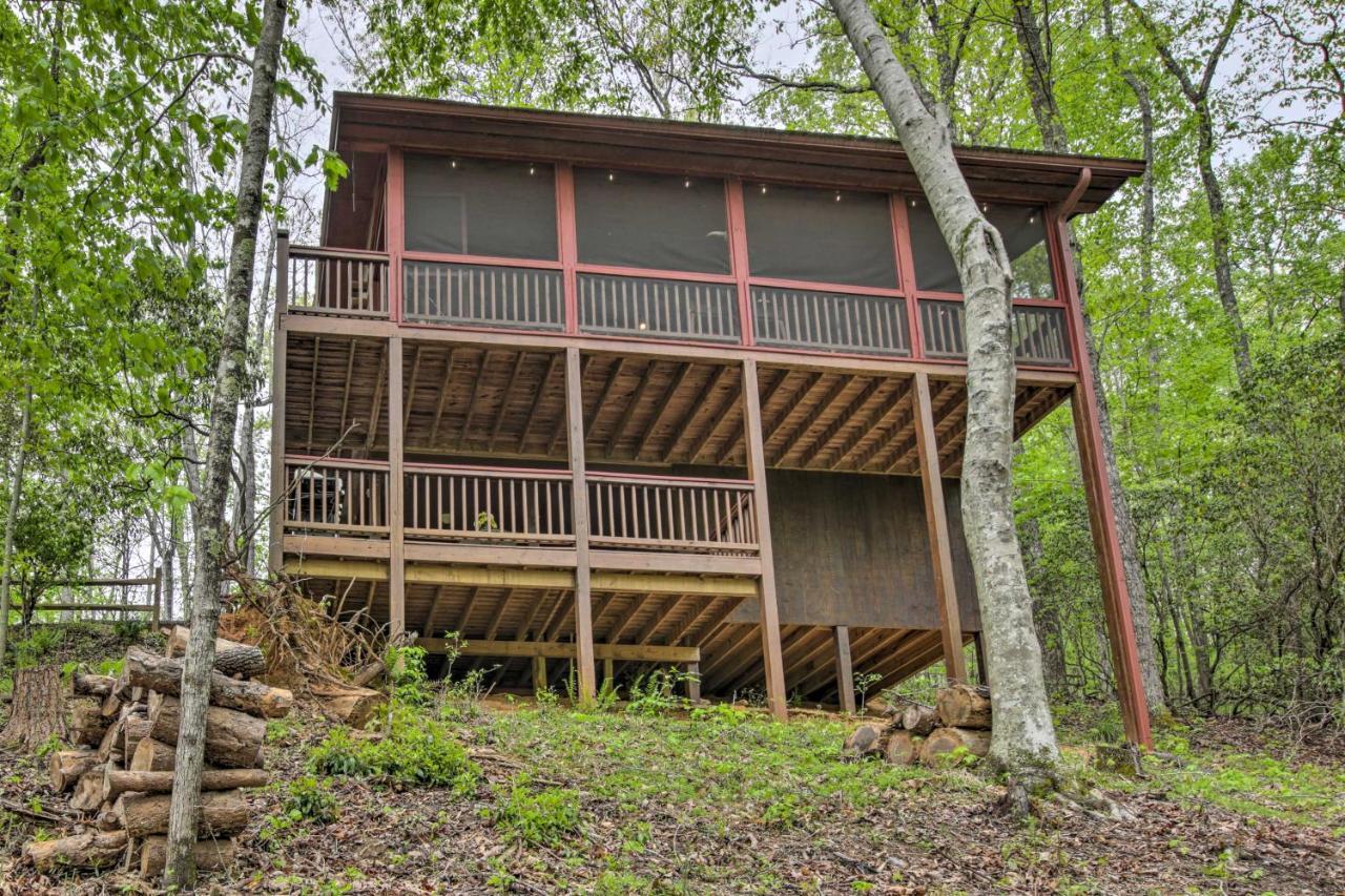 Peaceful Blue Ridge Cabin With Decks And Fire Pit Exteriér fotografie